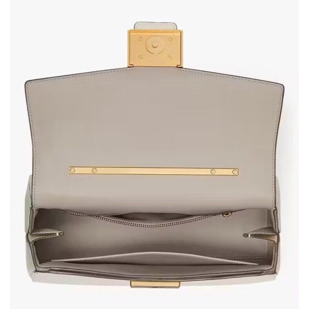 kate spade New York Katy Textured Leather Bamboo Medium Top Handle Satch… - Picture 4 of 11